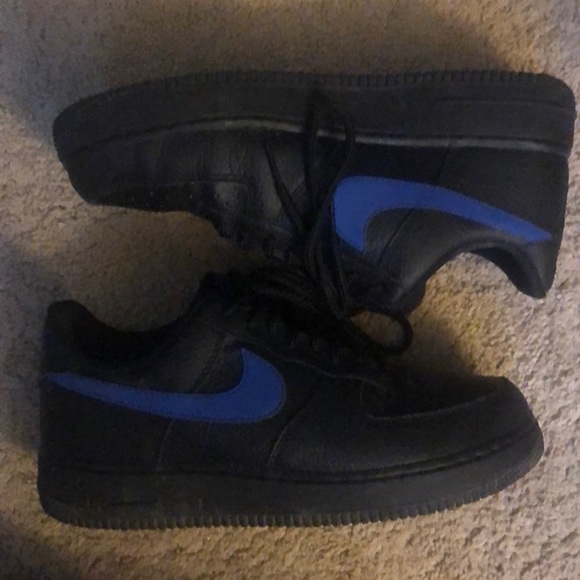 AF1 black blue - Picture 2 of 4